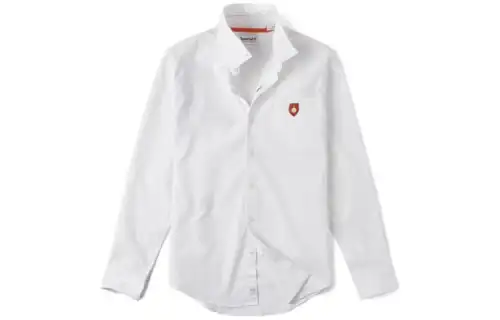 Timberland Shirts Men's White Pointed Collar Moderate Other