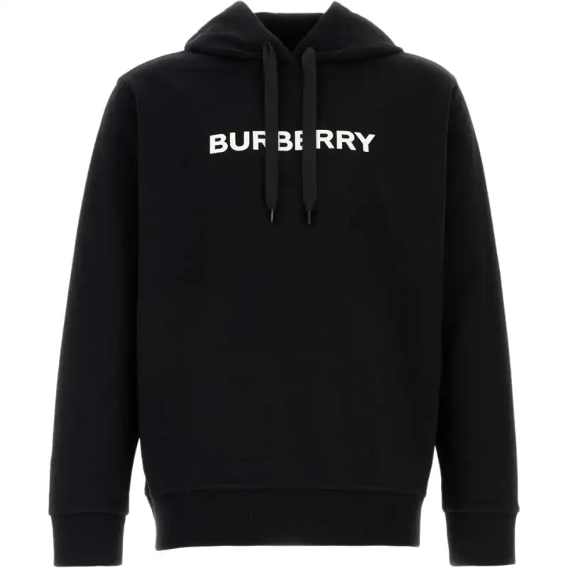 Burberry Logo Printed Drawstring Hoodie