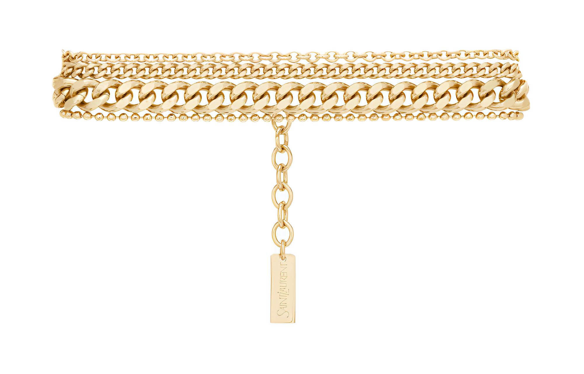 SAINT LAURENT 18K Gold Bracelets Women's Gold