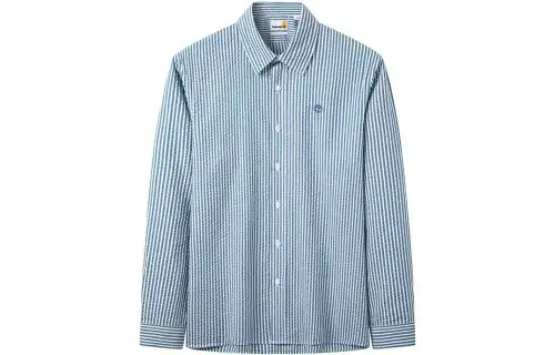 Timberland Shirts Men's Blue Pointed Collar Moderate Other