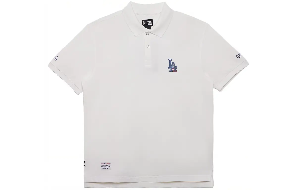 New Era SS24 Polo Shirt Unisex Ivory White