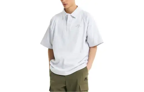 New Balance Polo Shirt Unisex Light Gray