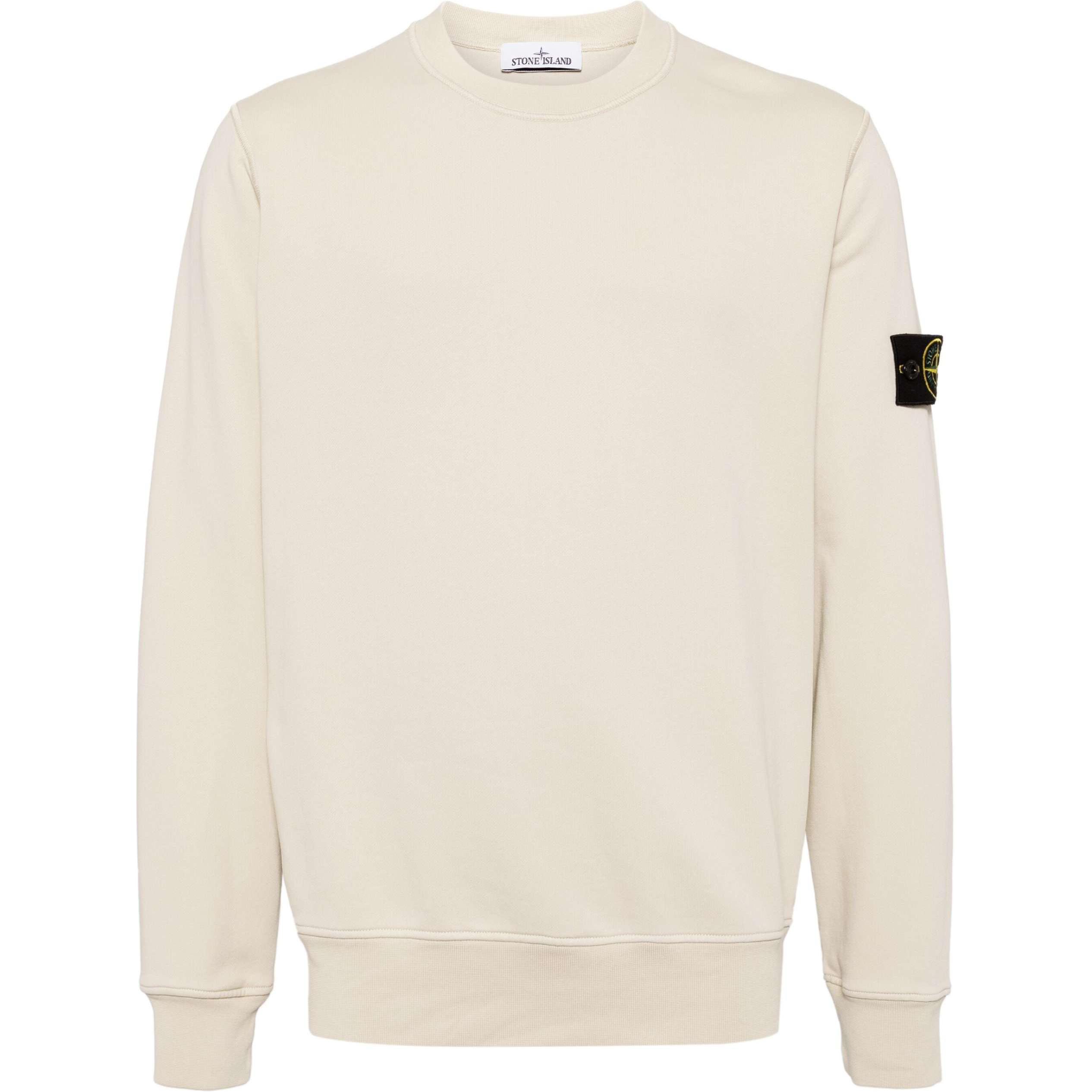 Мужское худи STONE ISLAND Logo (бежевое)