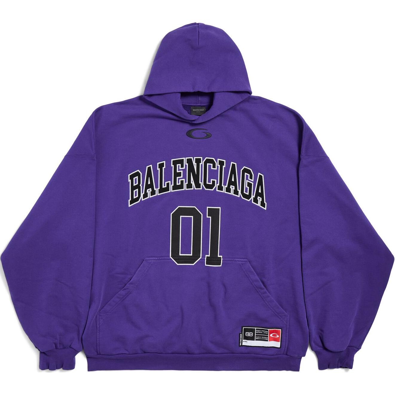 Мужское худи Balenciaga Basketball (фиолетовое)