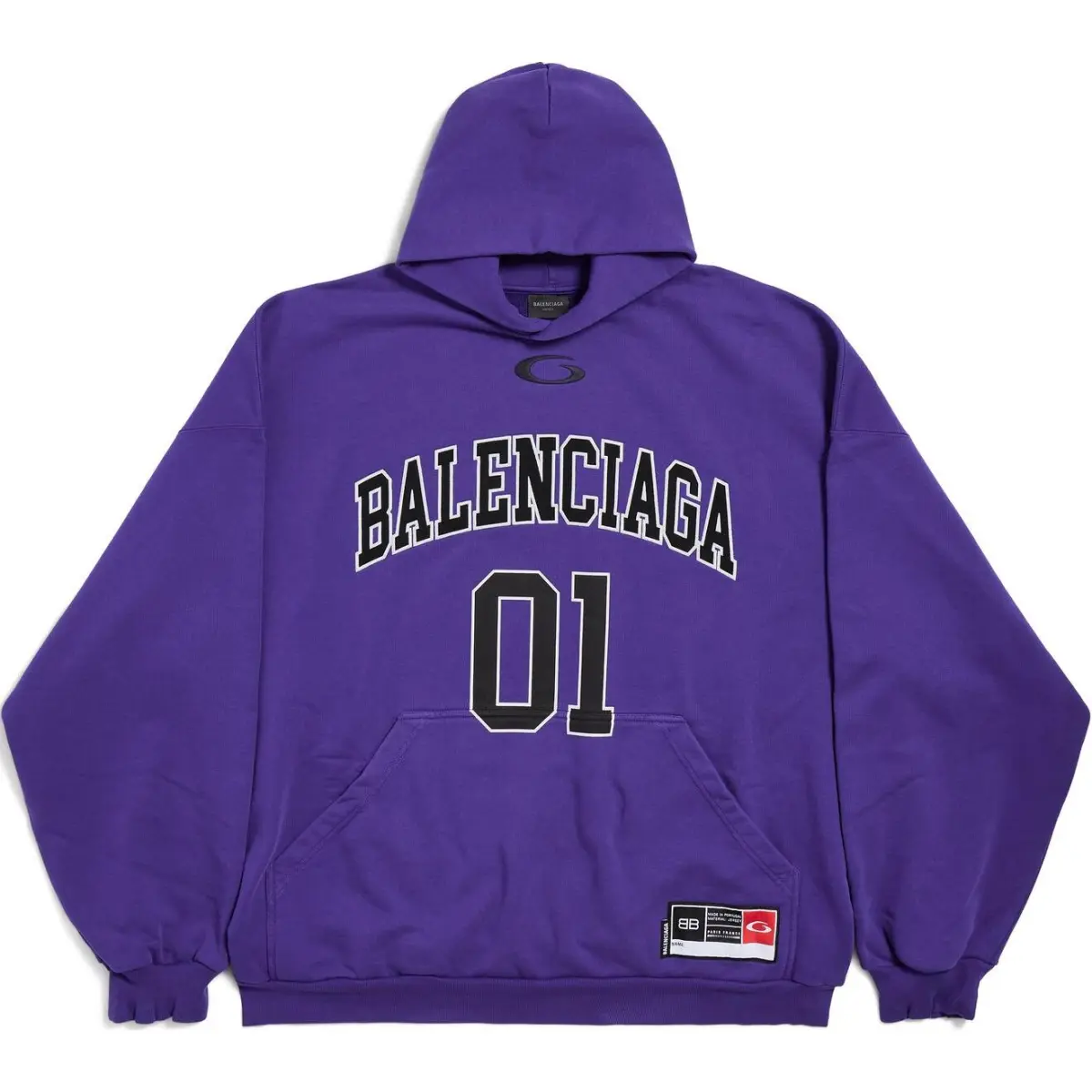 Balenciaga SS25 Sweatshirt Loose Fit Men's Purple