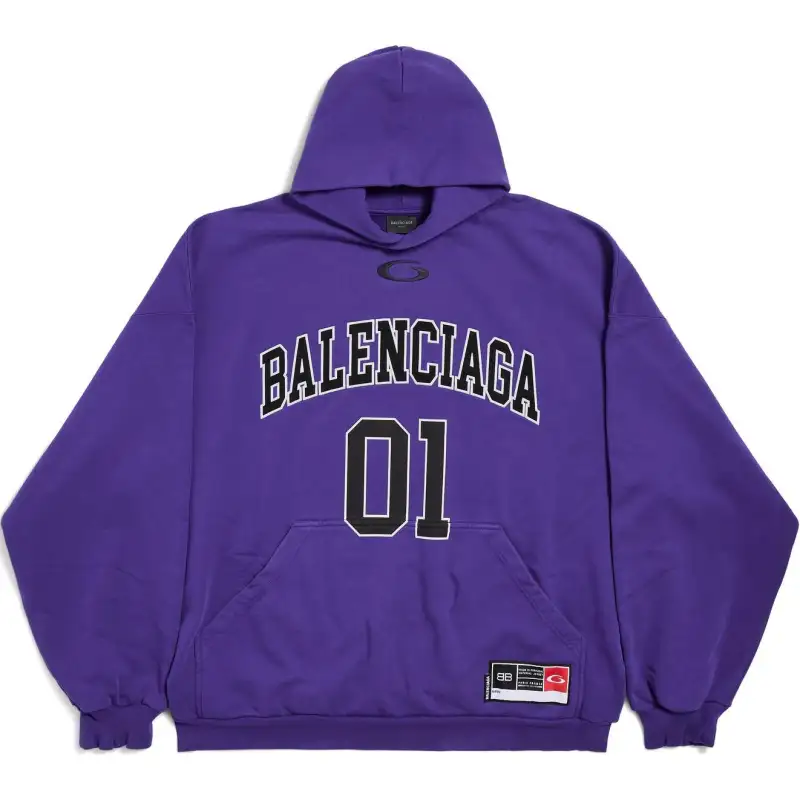 Balenciaga SS25 Sweatshirt Loose Fit Men's Purple