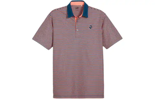 PUMA Polo Shirts Men's Red Polo Collar Moderate Other
