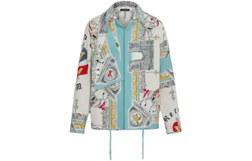 LOUIS VUITTON Hooded Pyjama Shirt Men's Blue