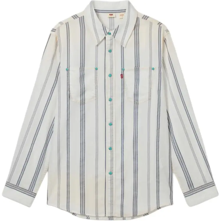 Levi's Shirts Men's White Lapel Moderate