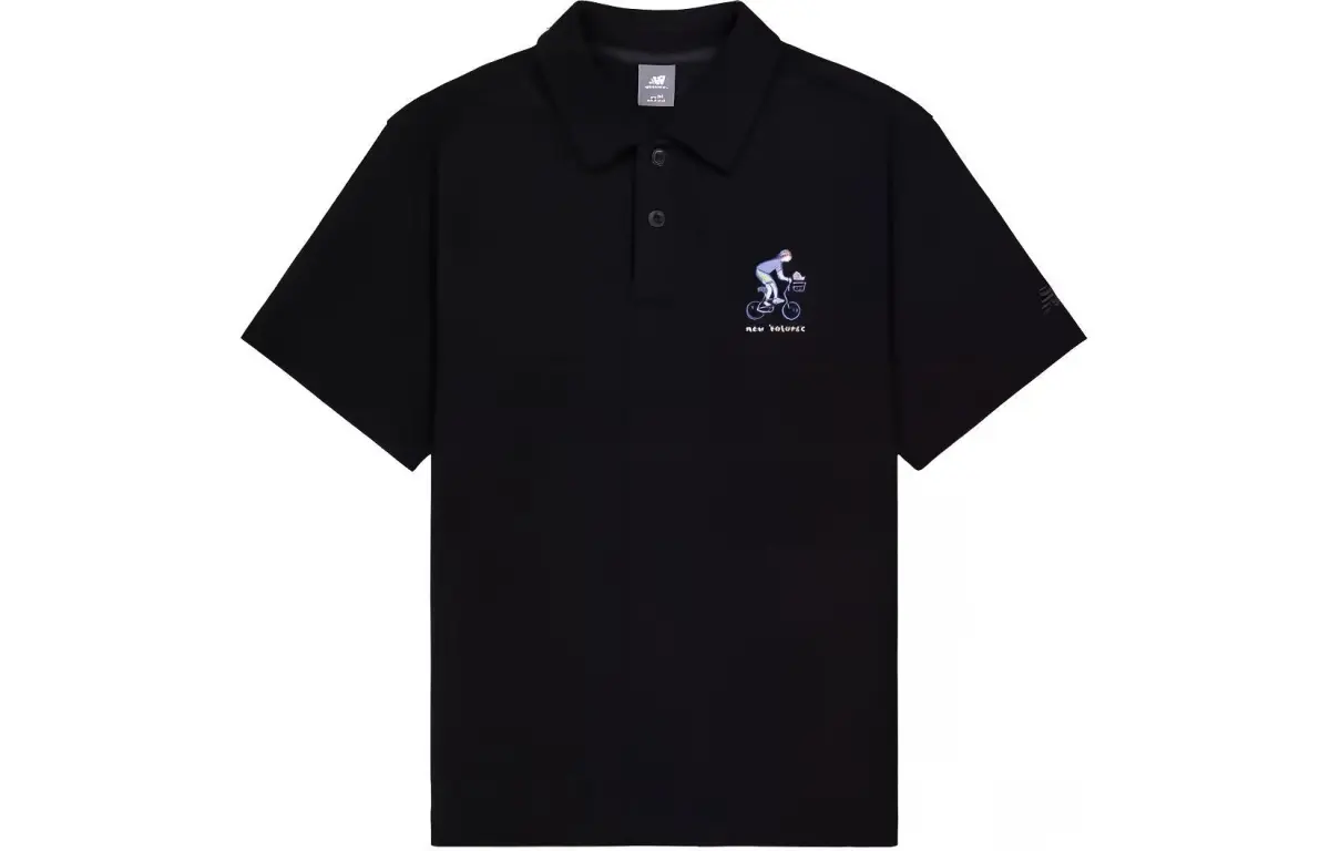 New Balance Polo Shirt Unisex Black