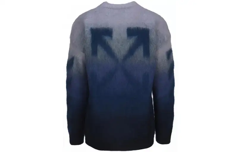 OFF WHITE Diagonal Brushed Sweater