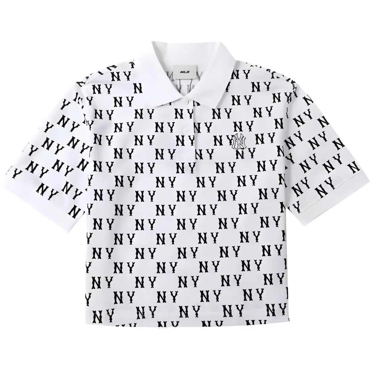 MLB Monogram Polo Shirt Unisex Ivory White