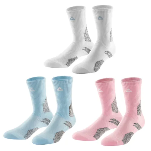 Peak Sports Practical Series Ice Cream Color Wear-Resistant Non-Slip Sports Running Fitness Training Basketball Socks Same Style for Men and Women 3 Pairs