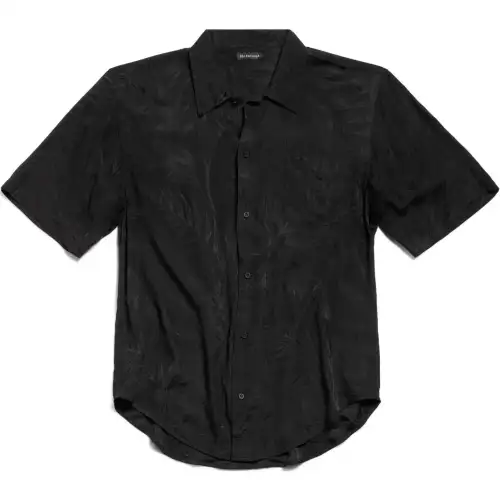 Balenciaga Collared Short Sleeve Shirt
