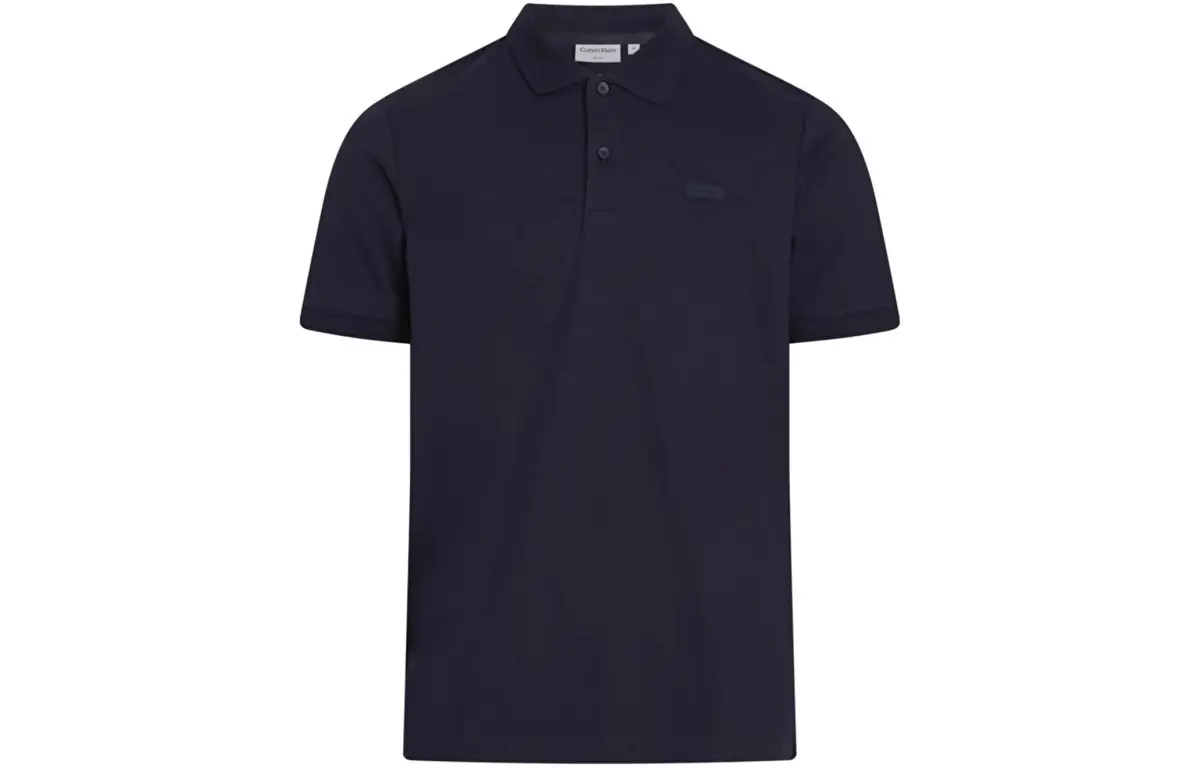 Calvin Klein Logo patch Cotton Polo Shirt