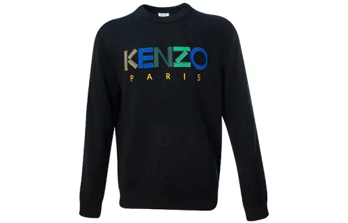 KENZO Sweaters Men's Black Crew Neck Moderate Other