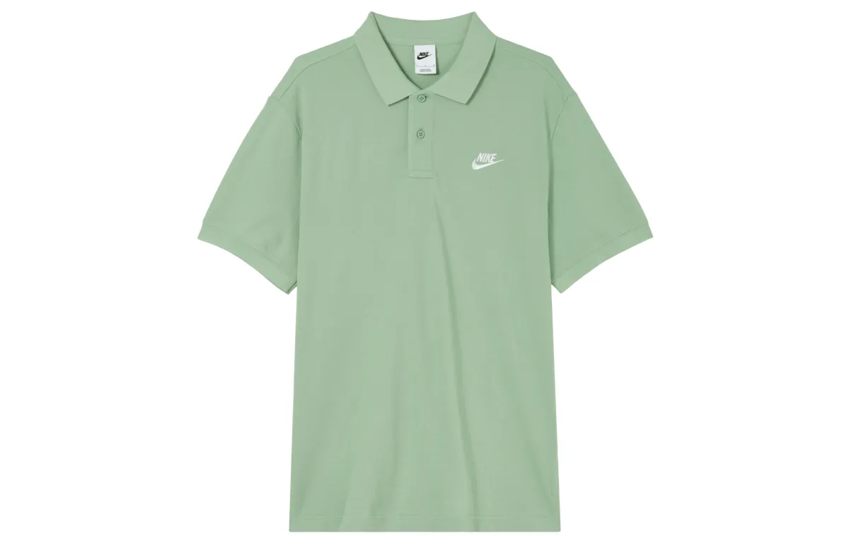 Nike Sportswear Polo Shirt Men's Gray Green