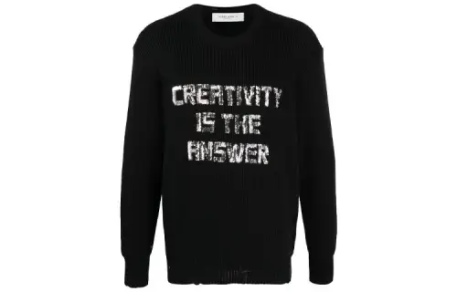 Golden Goose Sweaters Men's Black Crew Neck Moderate