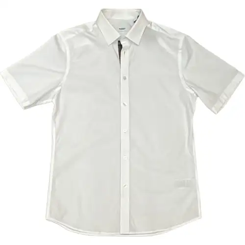 Burberry Shirts Men's White Lapel Moderate Other