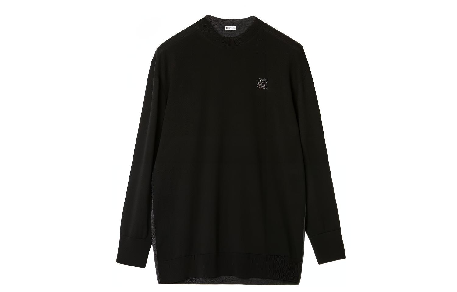 LOEWE Sweaters Men's Black Crew Neck Moderate Other