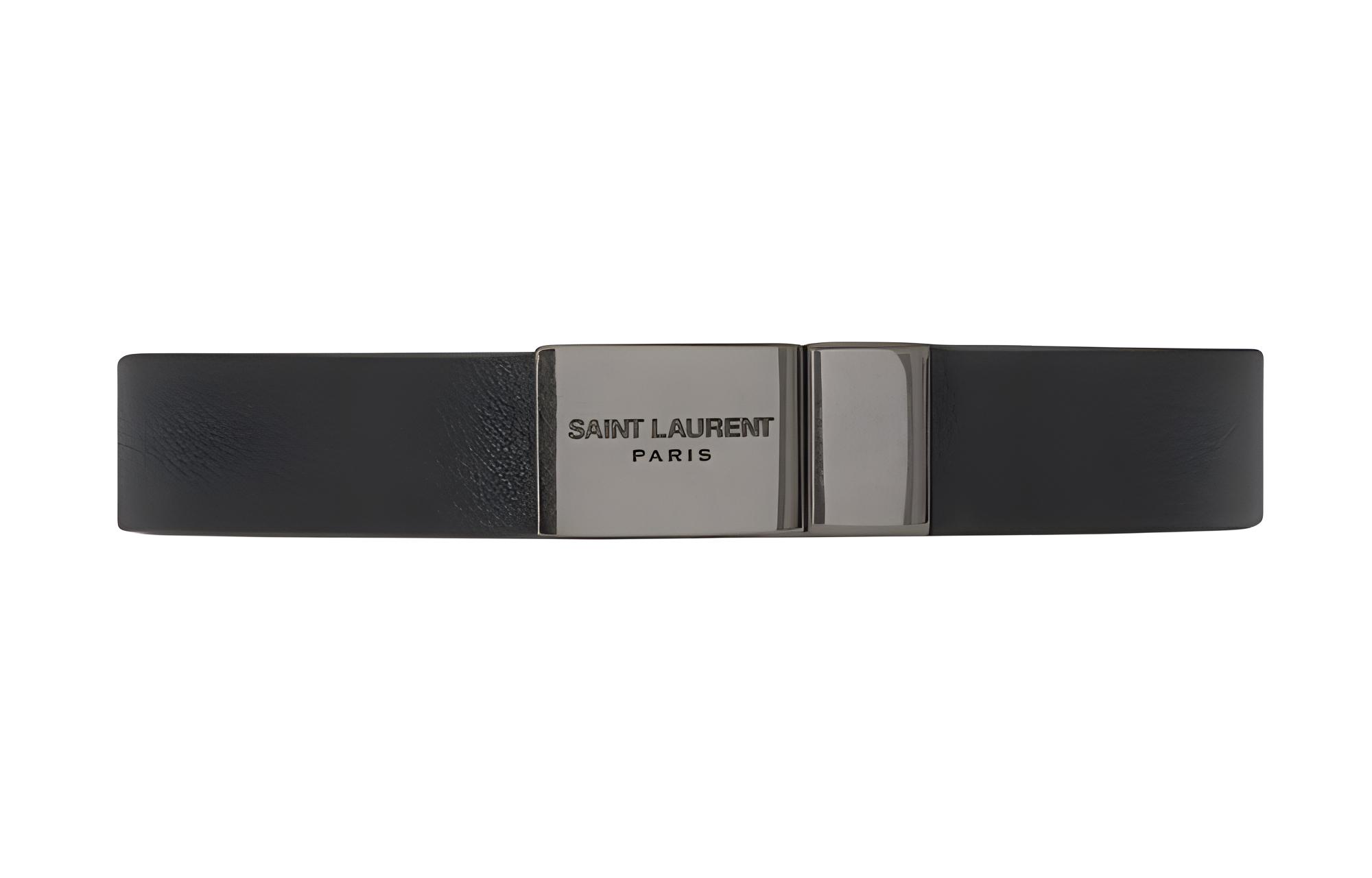 Мужской браслет SAINT LAURENT (черный) — фото 3