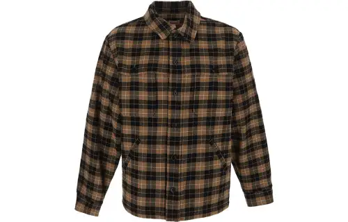 KENZO Logo Patch Checked Overshirt
