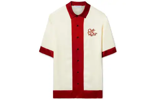 OFF WHITE SS24 Shirt Loose Fit Men's Multicolor