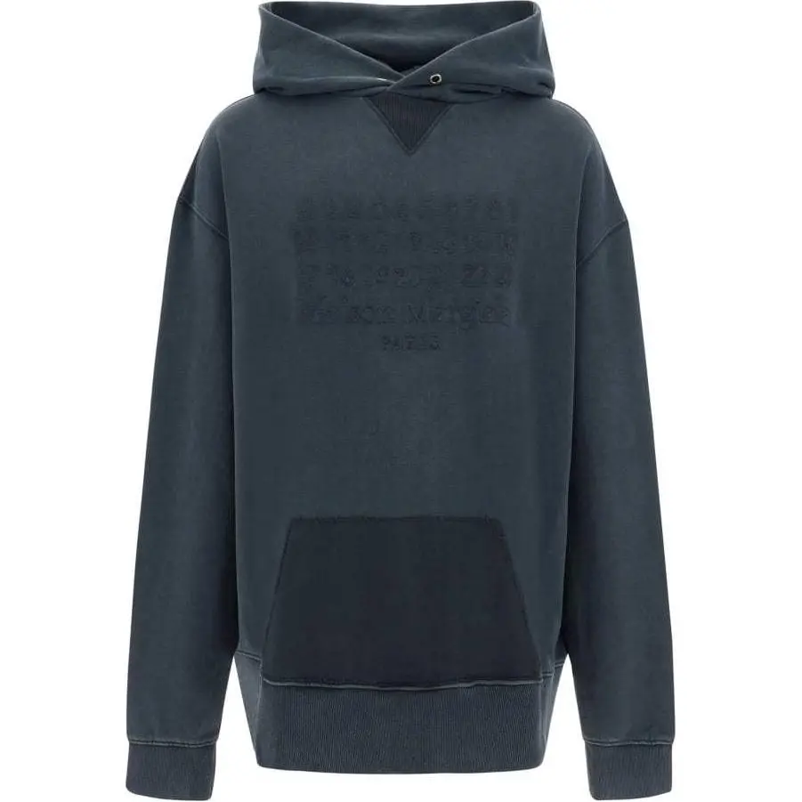Maison Margiela Logo Embroidered Reverse Hoodie