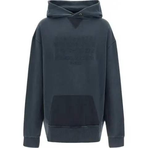 Maison Margiela Logo Embroidered Reverse Hoodie