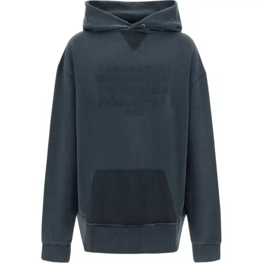 Maison Margiela Logo Embroidered Reverse Hoodie