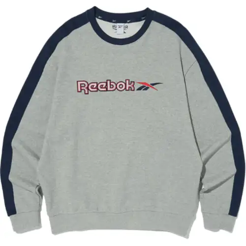 Reebok Sweatshirts Men's Gray Crew Neck Moderate