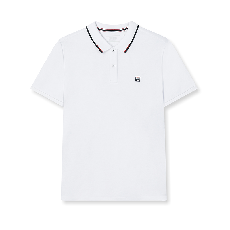 Мужская футболка Fila MODERN HERITAGE POLO (белая)