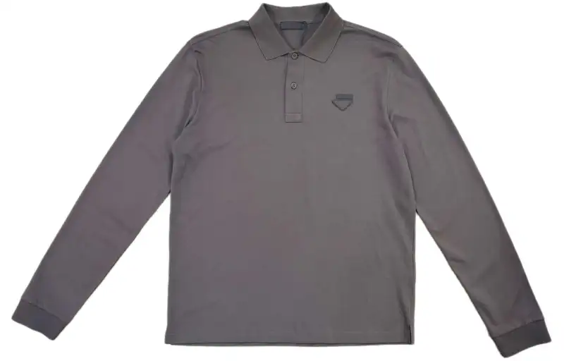 PRADA FW23 Polo Shirt Men's Gray