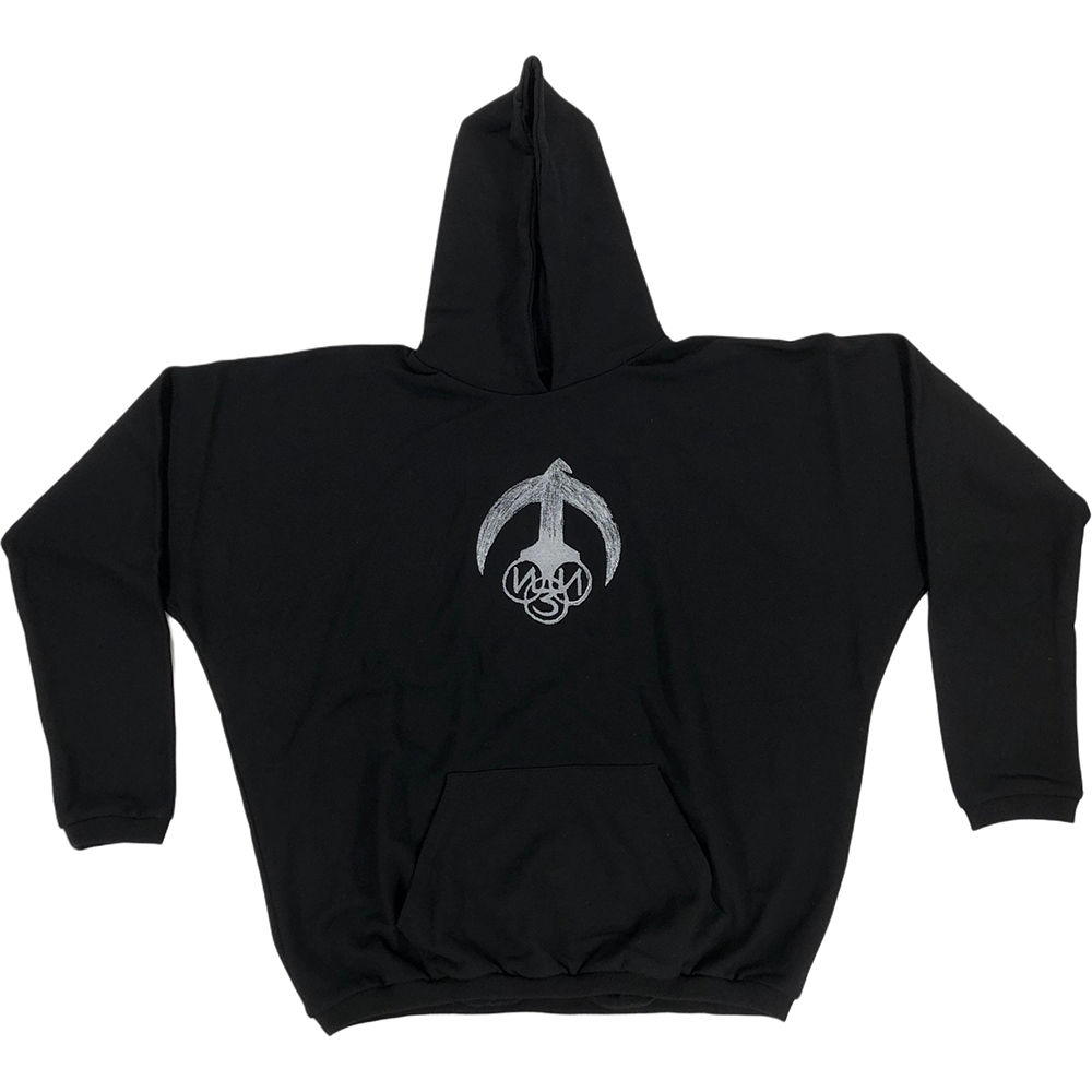 Худи Yeezy YEEZY VULTURES kanye GOSHA YZY CRESCENT logo (черное)