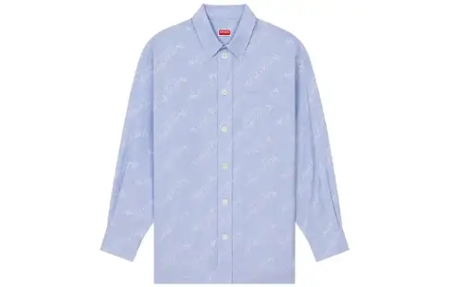 KENZO All Over Monogram Printed Buttoned Shirt