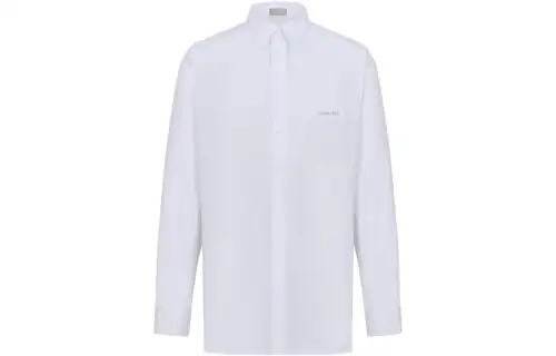 DIOR Shirts Men's White Lapel Moderate Other