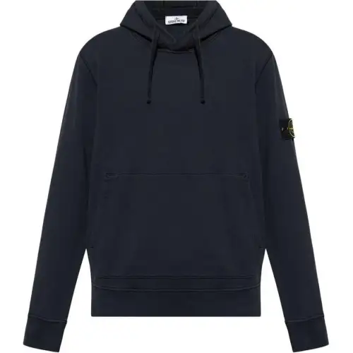 Stone Island Logo Patch Drawstring Hoodie