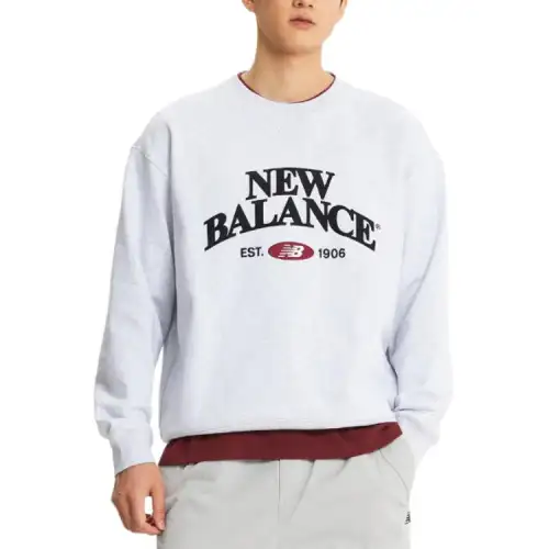 New Balance Sweatshirt Unisex Light Gray