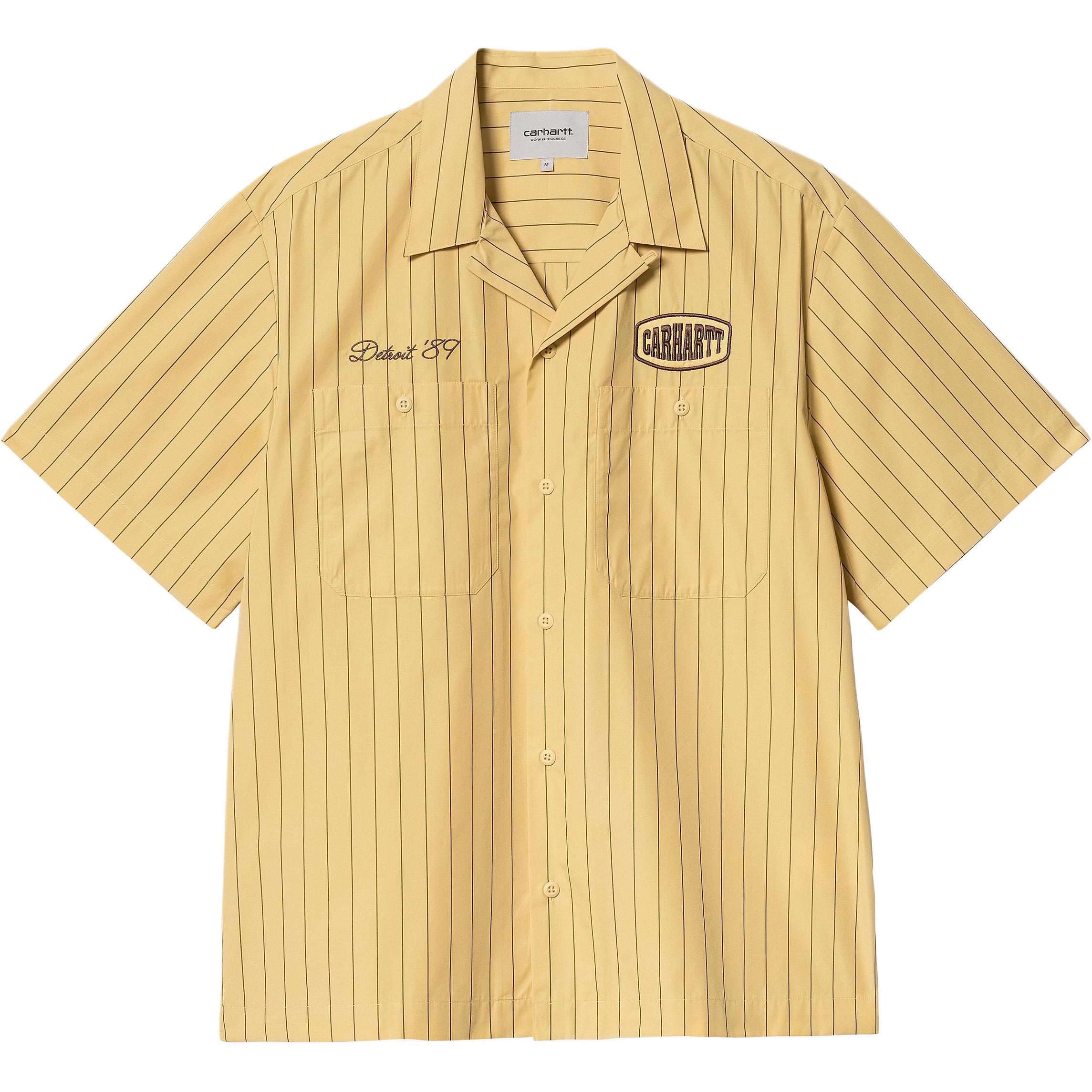 Мужская рубашка Carhartt WIP Hendry (желтая)