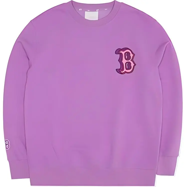 MLB Boston Red Sox Sweatshirt Unisex Light Lavender Color