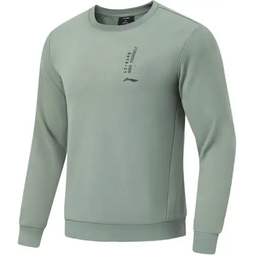 Li Ning Fitness Series Sweatshirt Men's Gray Green