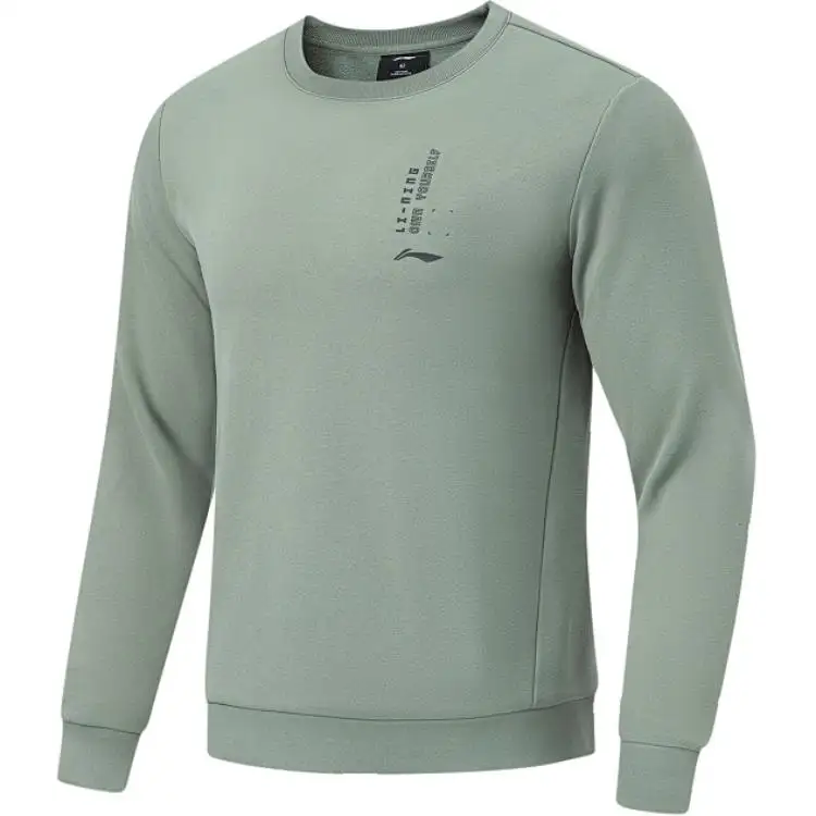 Li Ning Fitness Series Sweatshirt Men's Gray Green
