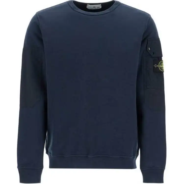 STONE ISLAND Logo Patch Crewneck Sweatshirt
