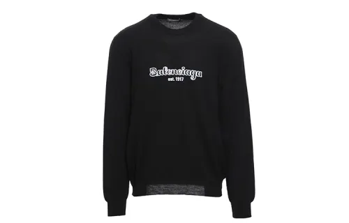 Balenciaga Sweater Loose Fit Men's Black
