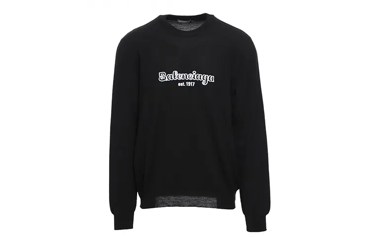 Balenciaga Sweater Loose Fit Men's Black