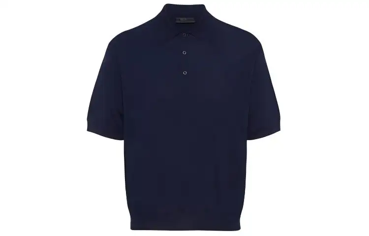 PRADA Drop shoulder Cotton Polo Shirt