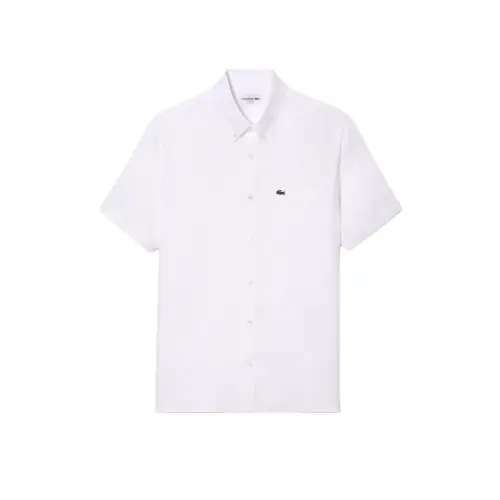 LACOSTE Solid white shirt