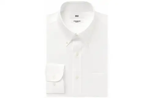 UNIQLO Shirts Men's White 00 Pointed Collar Moderate Other