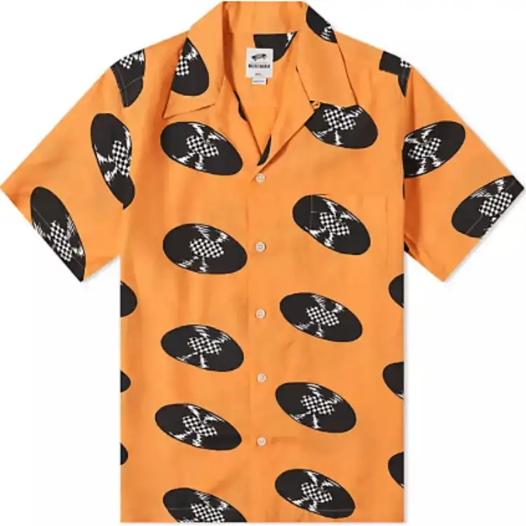 Vans x Wacko Maria Hawaiian Woven Shirt Men's Orange