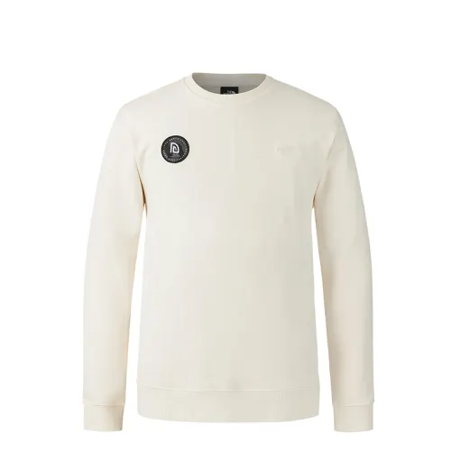The north face, comfortable breathable knitted long-sleeve for traveling with a round collar for men and women, loose fit